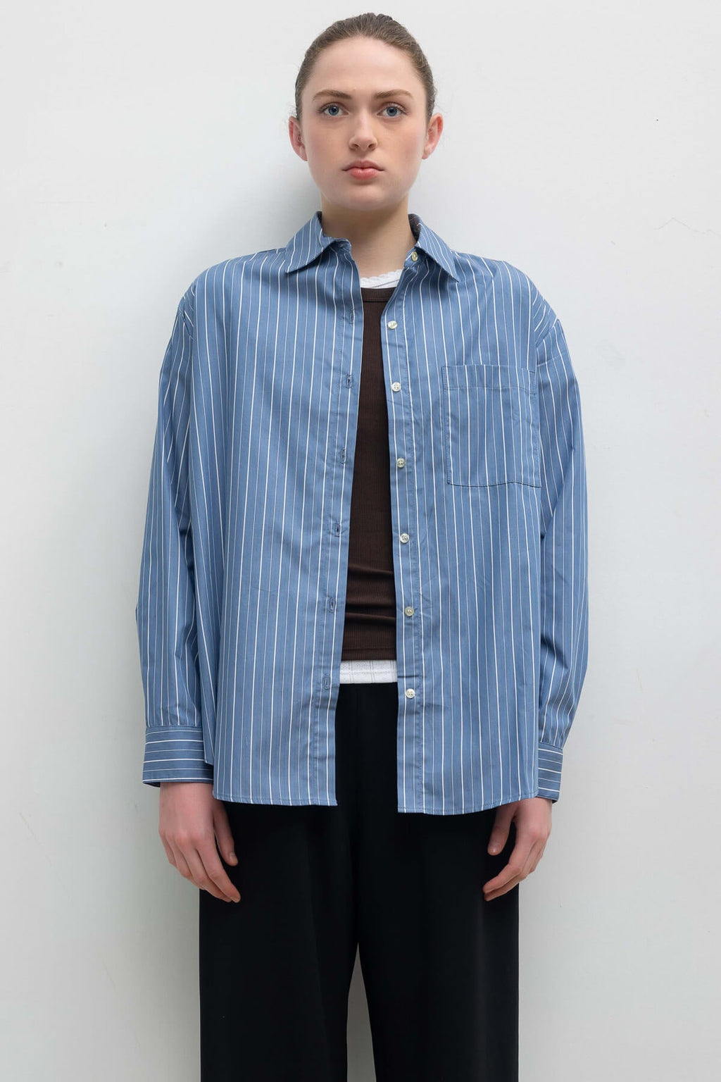 Yoshi Stripe Classic Oversized Button Down