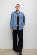 Yoshi Stripe Classic Oversized Button Down