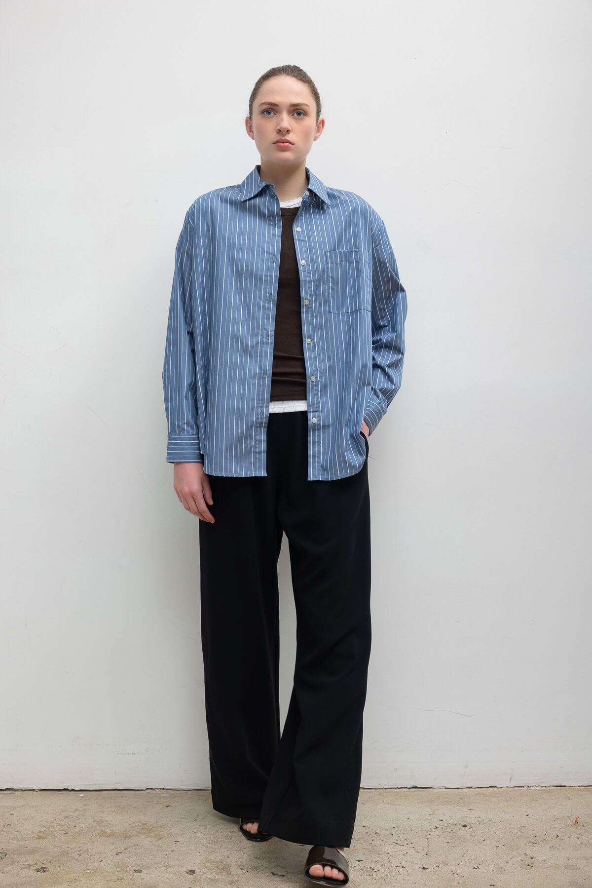Yoshi Stripe Classic Oversized Button Down