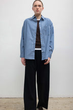 Yoshi Stripe Classic Oversized Button Down