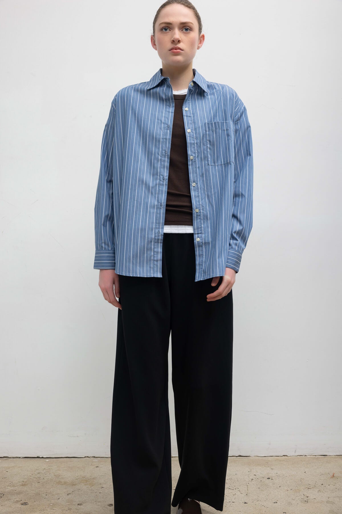 Yoshi Stripe Classic Oversized Button Down