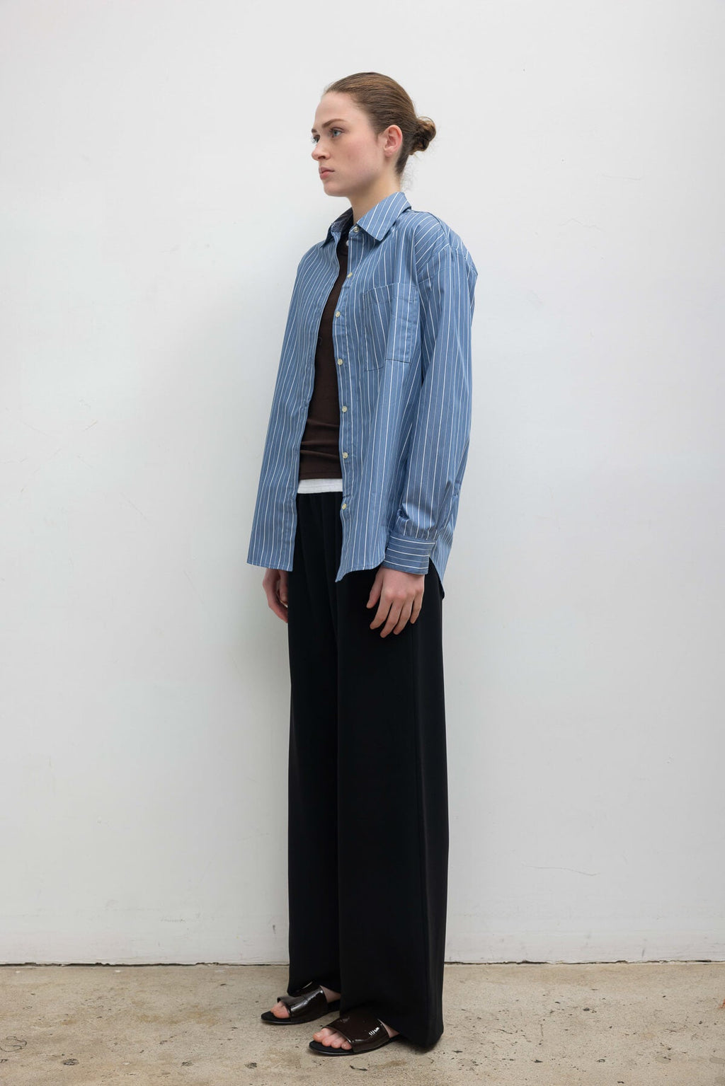 Yoshi Stripe Classic Oversized Button Down