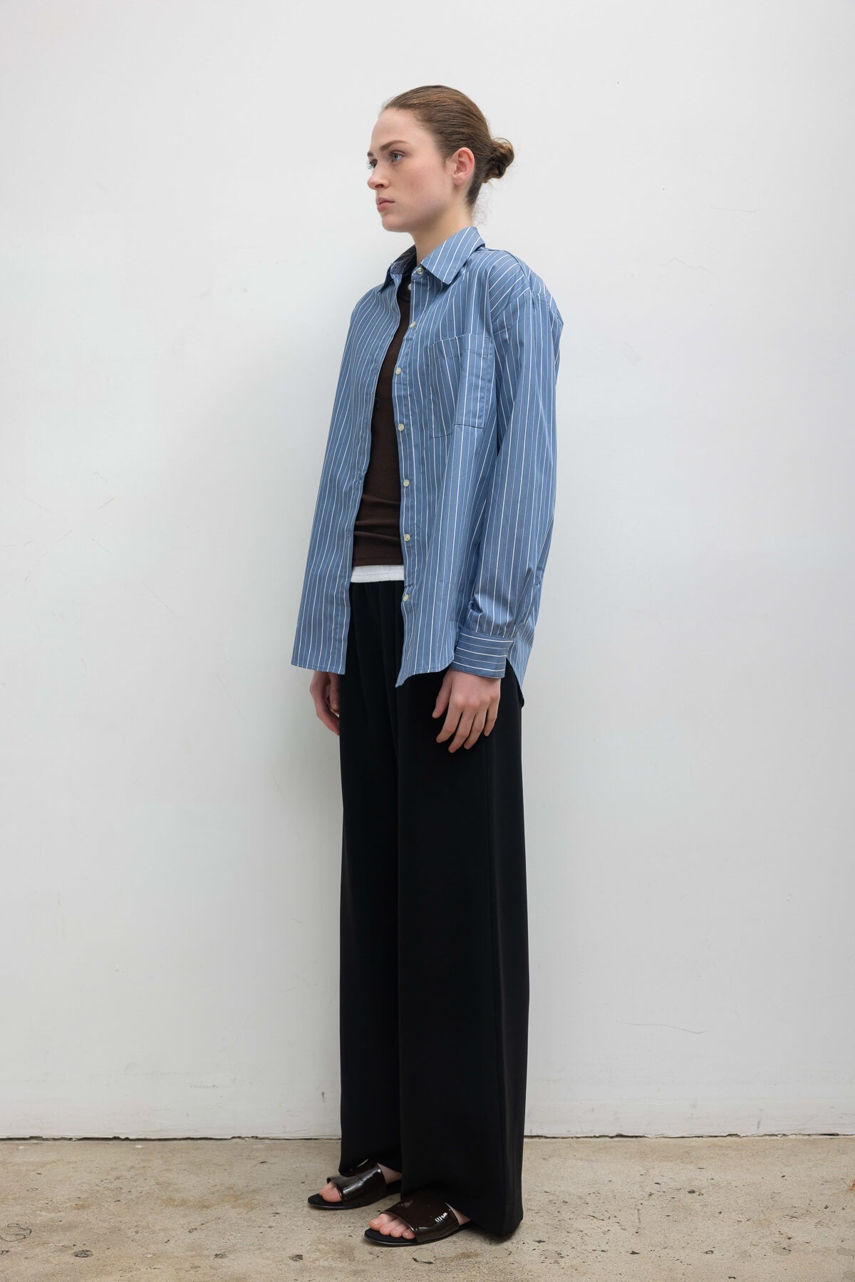 Yoshi Stripe Classic Oversized Button Down
