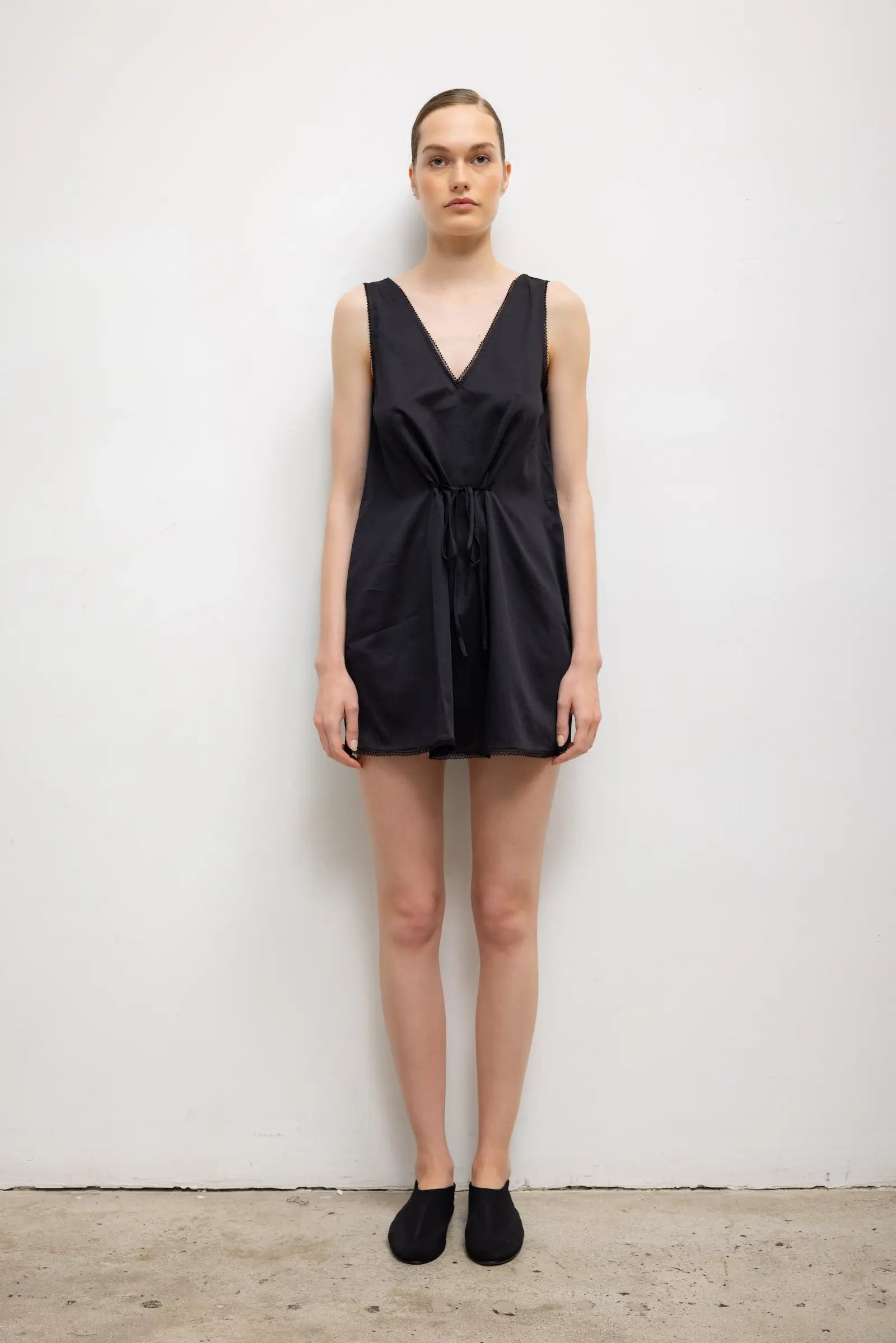 Pre-Order: Yoko Lace V Neck Mini