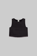 Pre-Order: Barb Lace Crop Sleeveless Crew