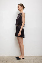 Barb Lace Mini Skirt