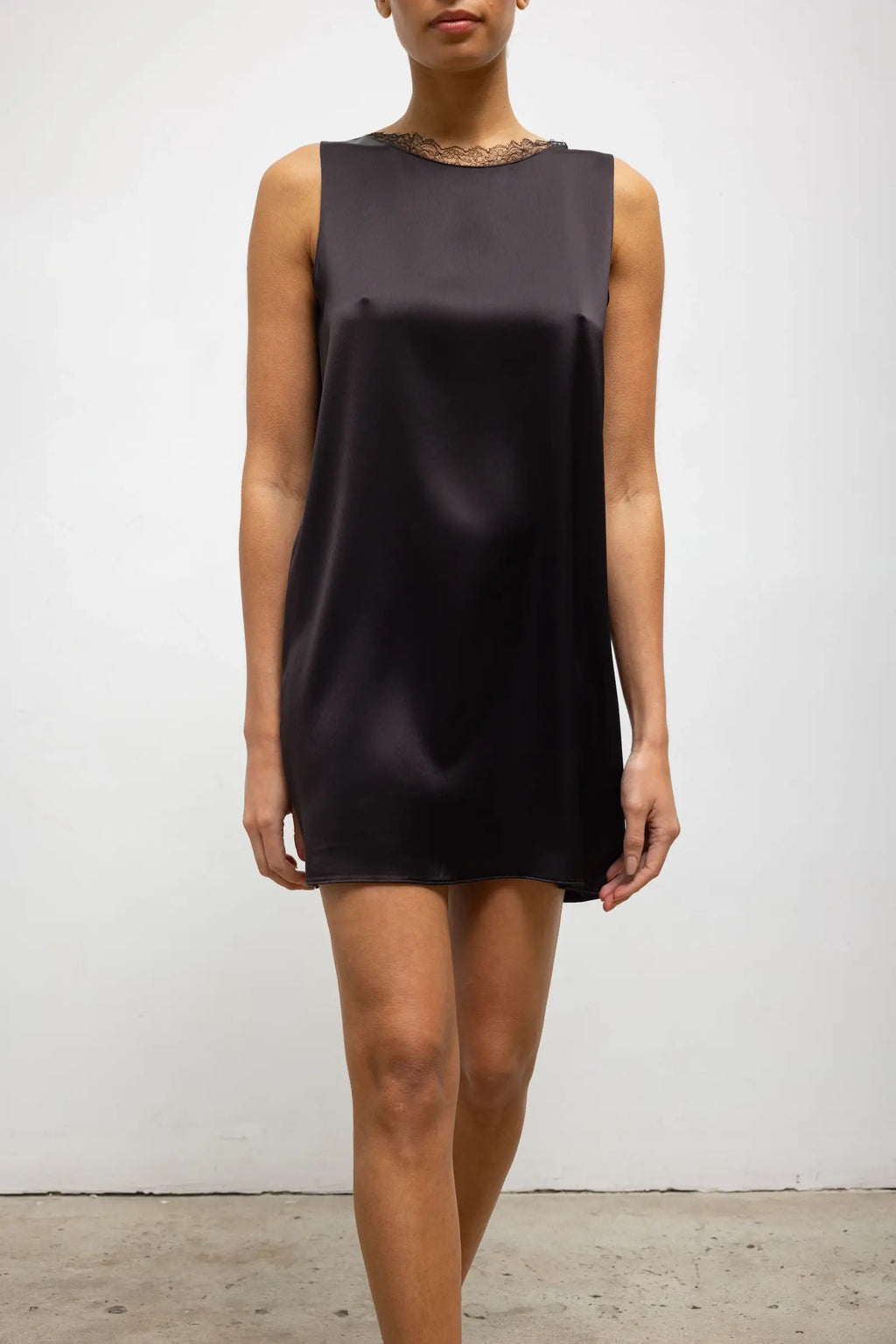 Barb Lace Sleeveless Mini Dress