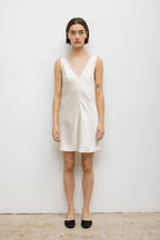 Barb Lace V Neck Mini Dress