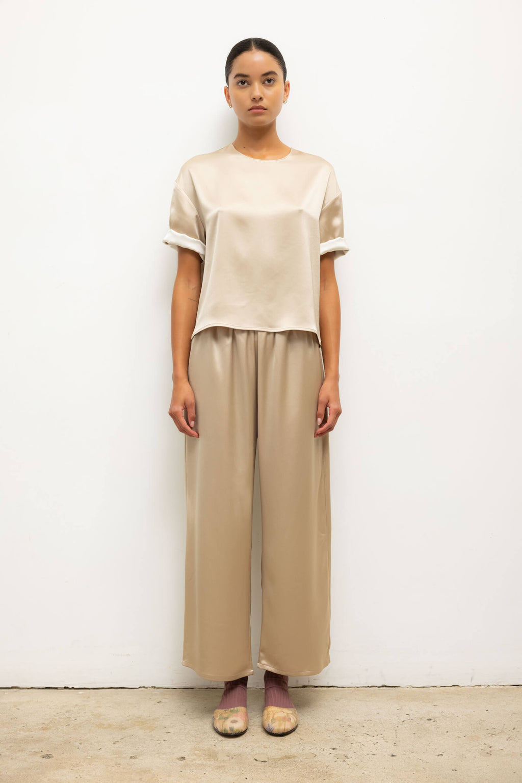 Barb Contrast Tee