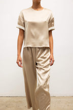 Barb Contrast Tee