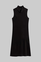 Barb Mock Neck Sleeveless Dress