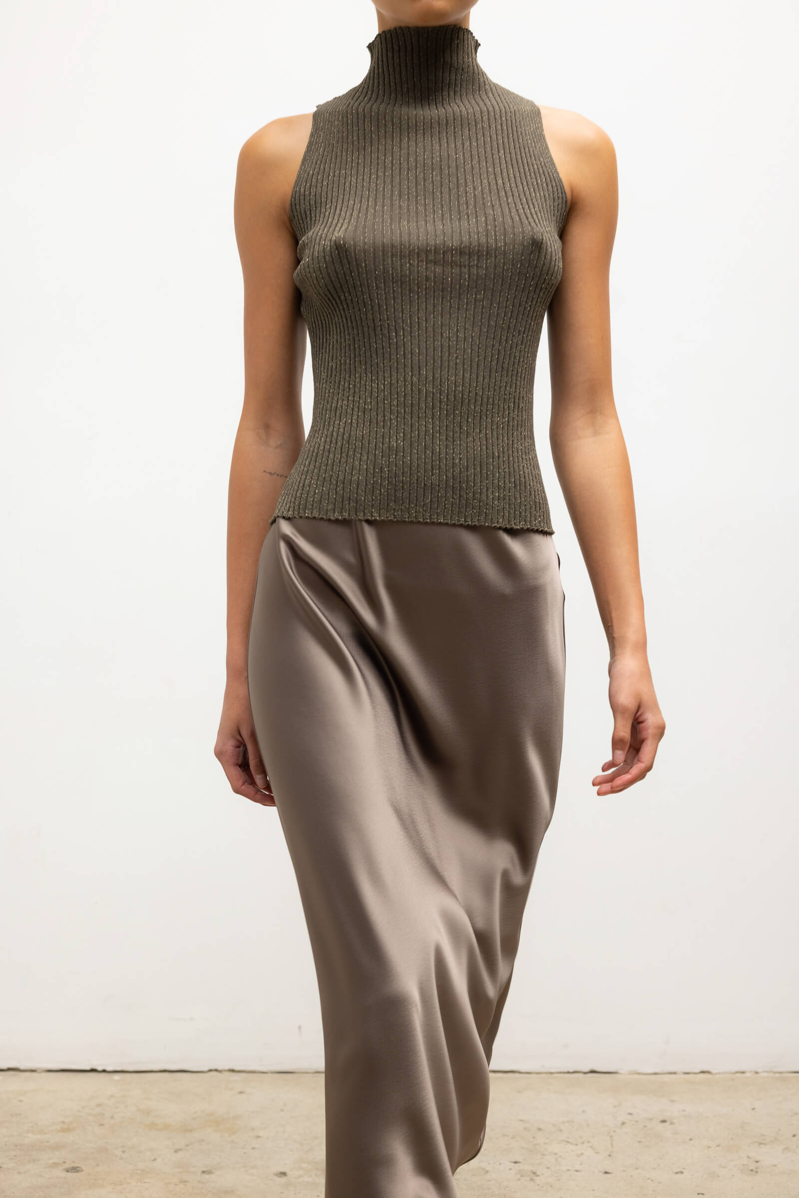 Blake Rib Sleeveless Turtleneck