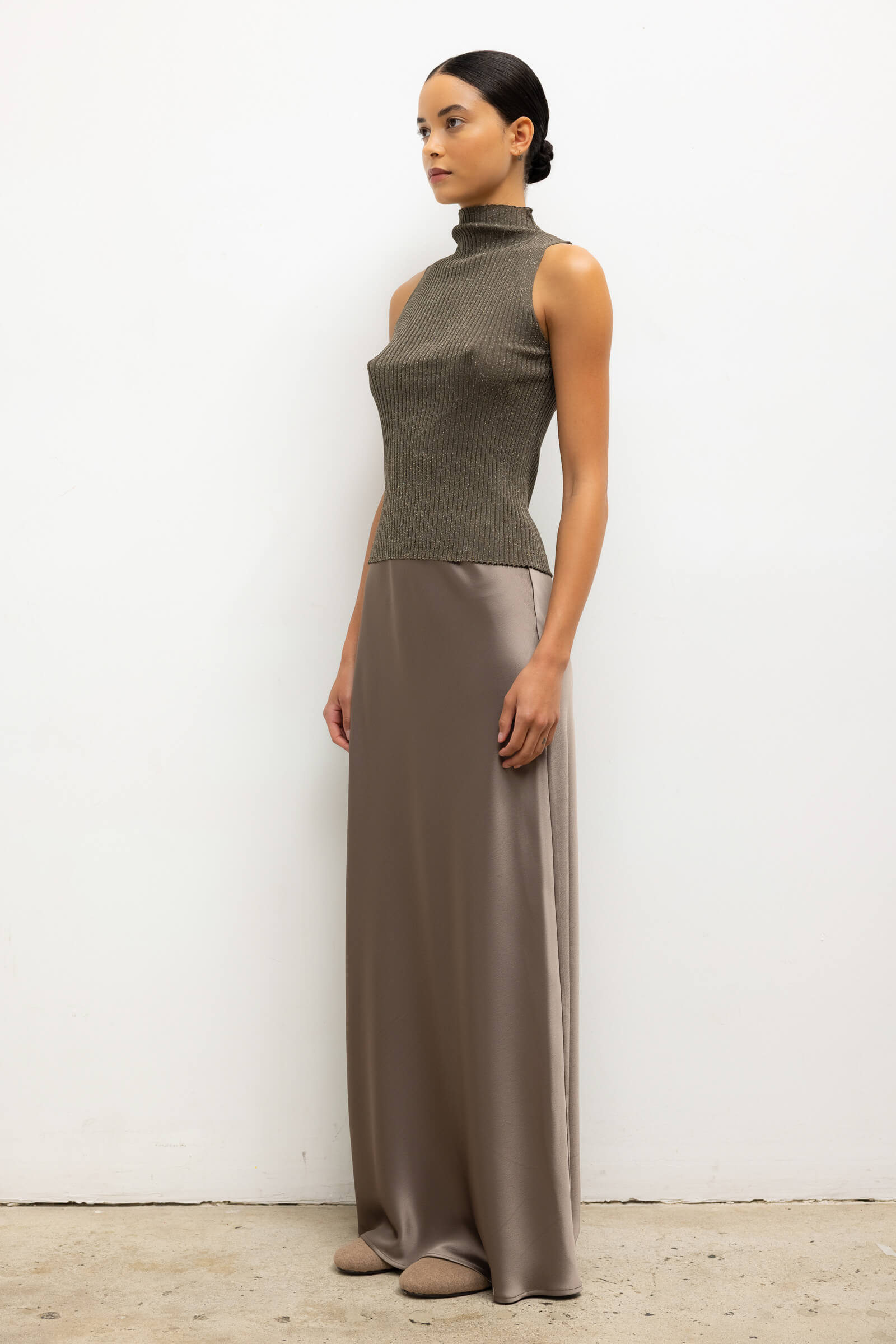 Blake Rib Sleeveless Turtleneck