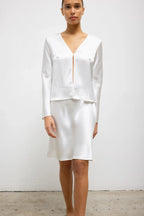 Barb Button Long Sleeve Top