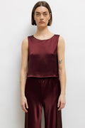 Barb Crop Sleeveless Crew