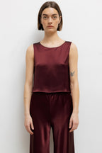 Barb Crop Sleeveless Crew