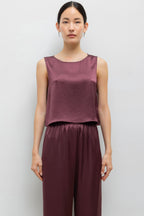 Barb Crop Sleeveless Crew