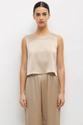Barb Crop Sleeveless Crew