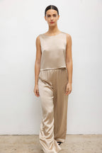 Barb Crop Sleeveless Crew