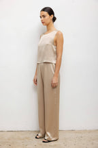 Barb Crop Sleeveless Crew