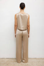 Barb Crop Sleeveless Crew