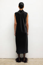 Barb Mock Neck Sleeveless Dress