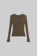 Blake Rib Crew Cardigan