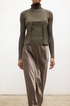 Blake Rib Crew Cardigan