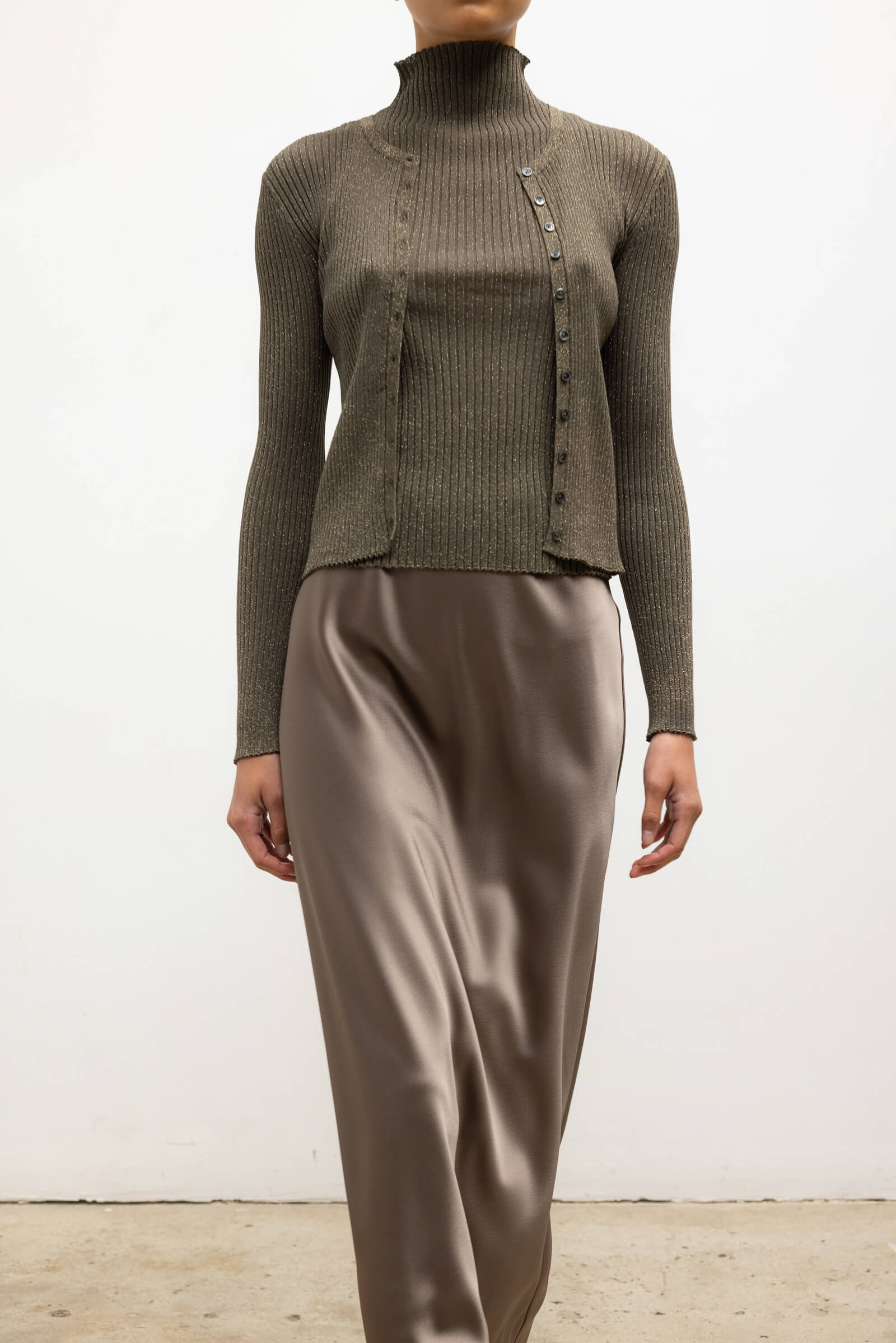 Blake Rib Crew Cardigan