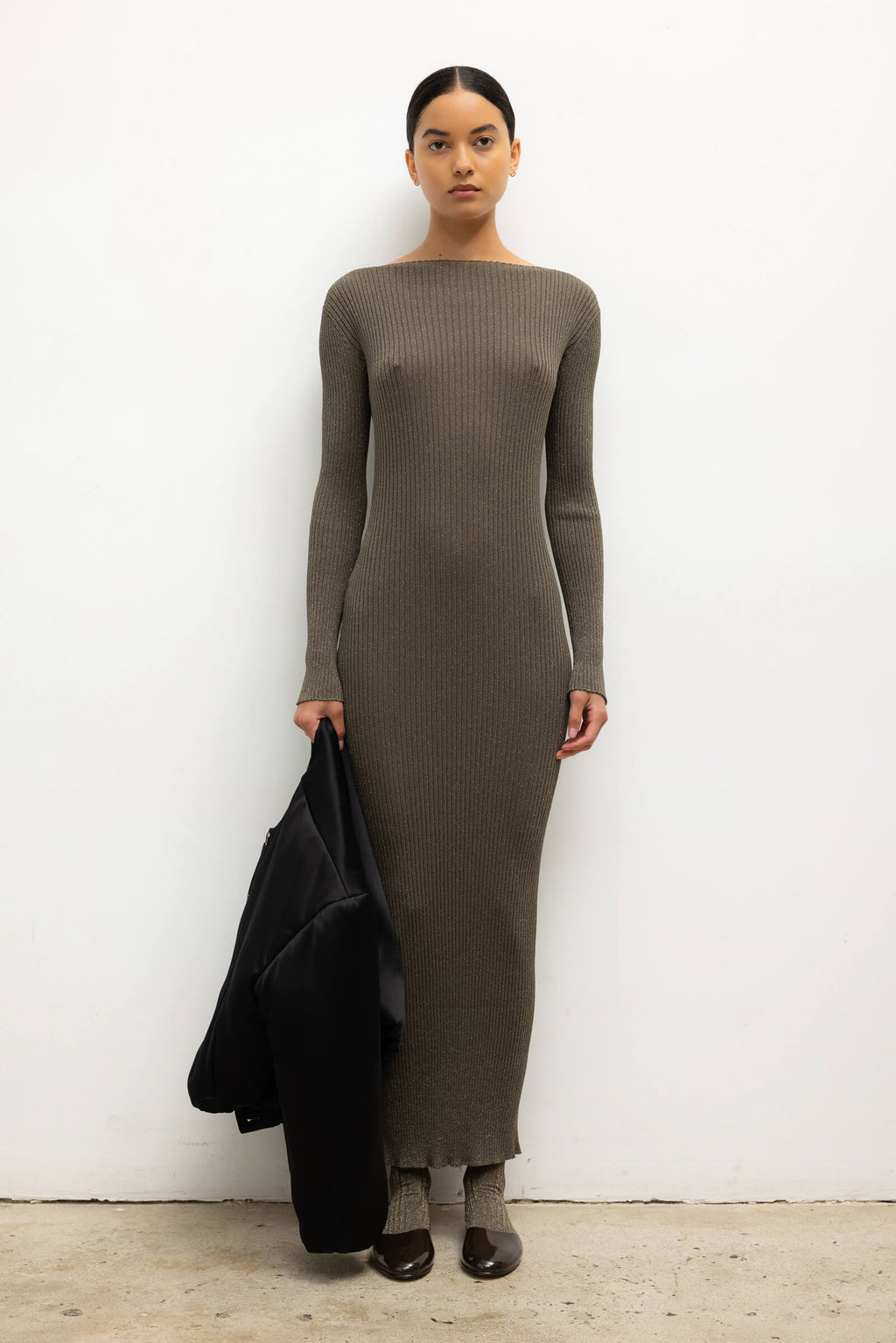 Blake Rib Long Sleeve Maxi