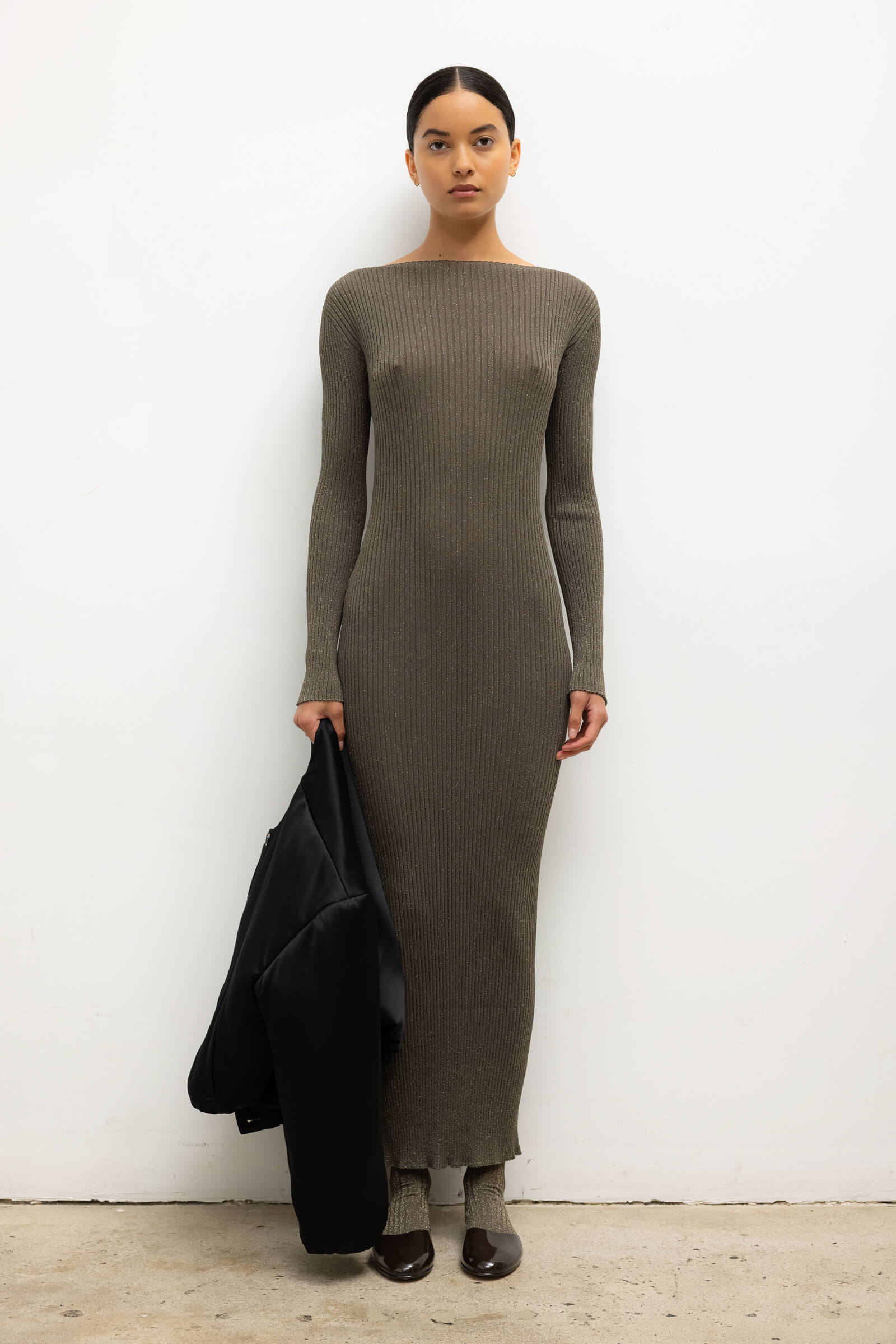 Blake Rib Long Sleeve Maxi