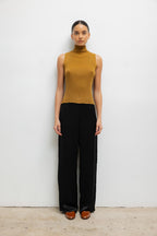 Blake Rib Sleeveless Turtleneck