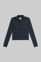 James Mock Neck Cardigan