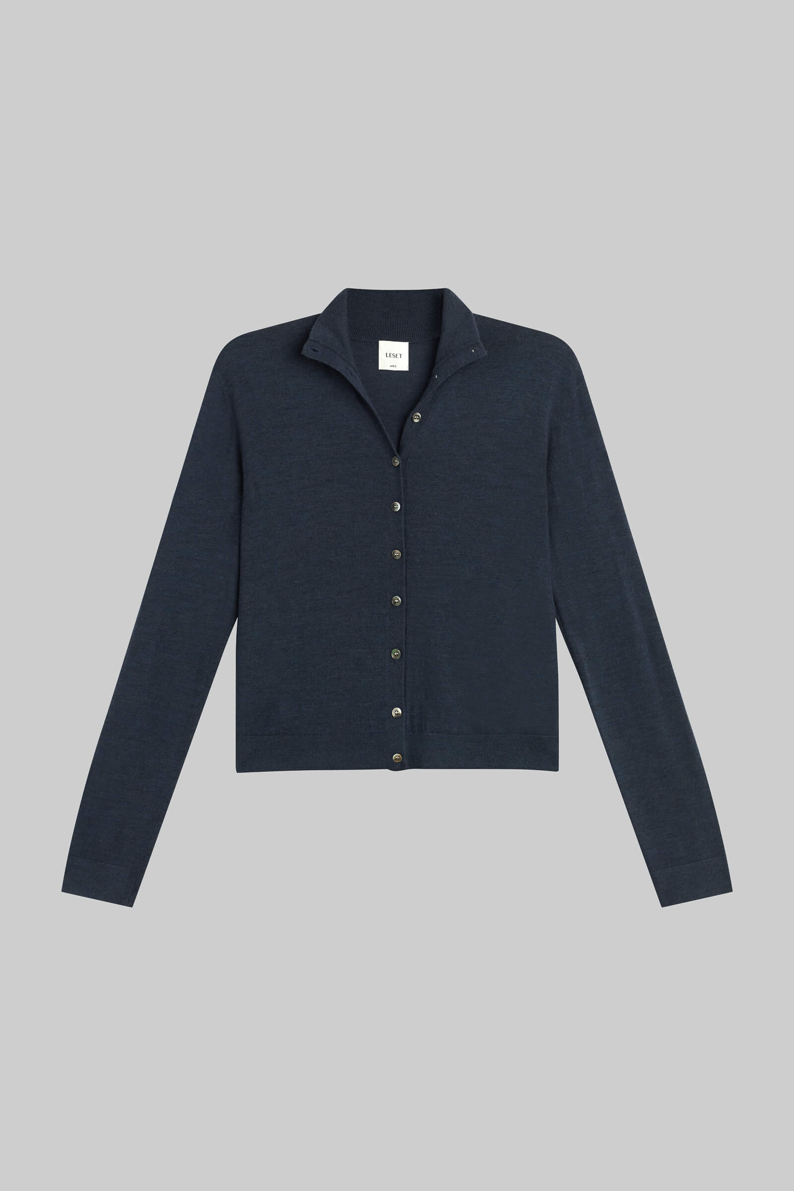 James Mock Neck Cardigan