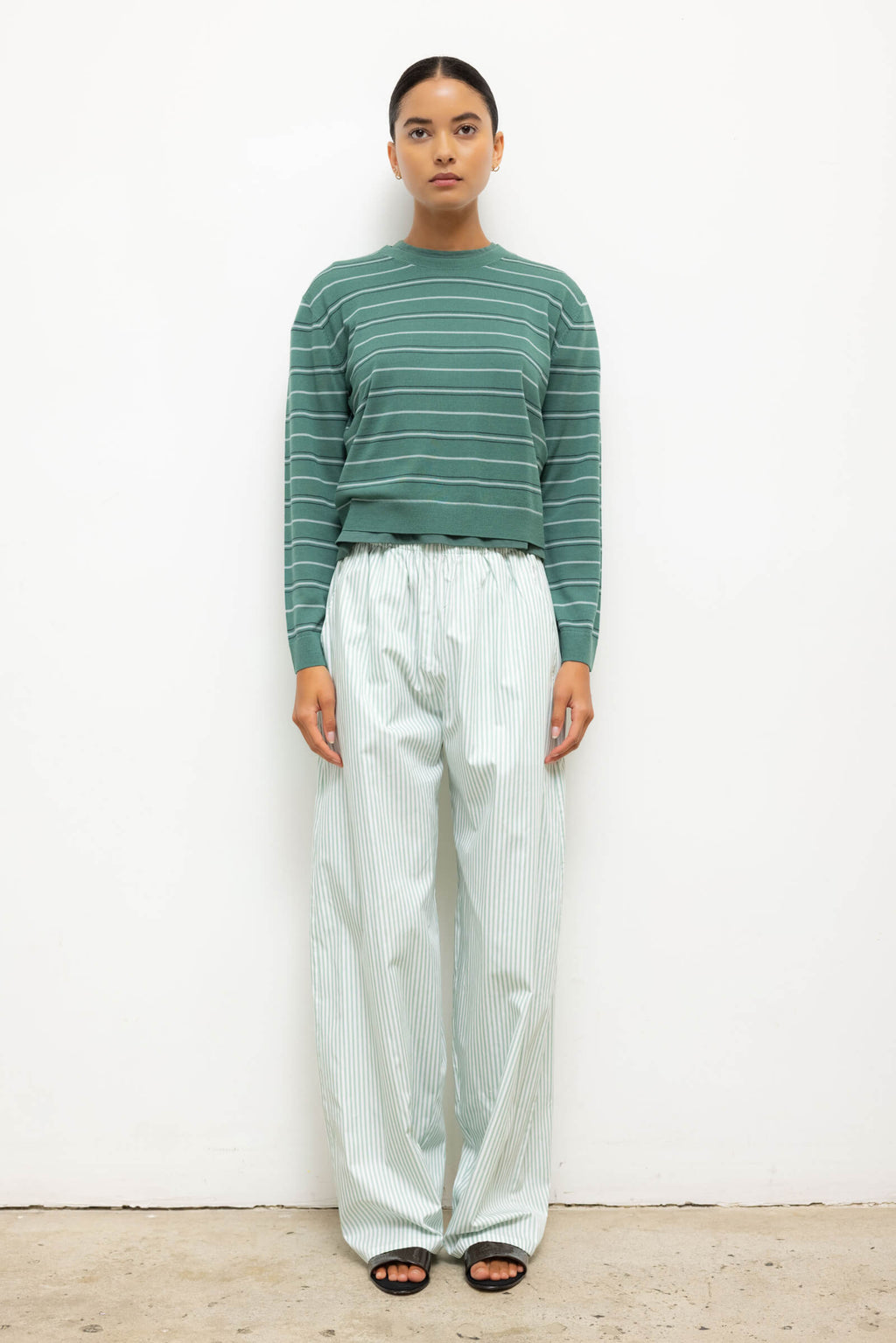 James Stripe Classic Crew