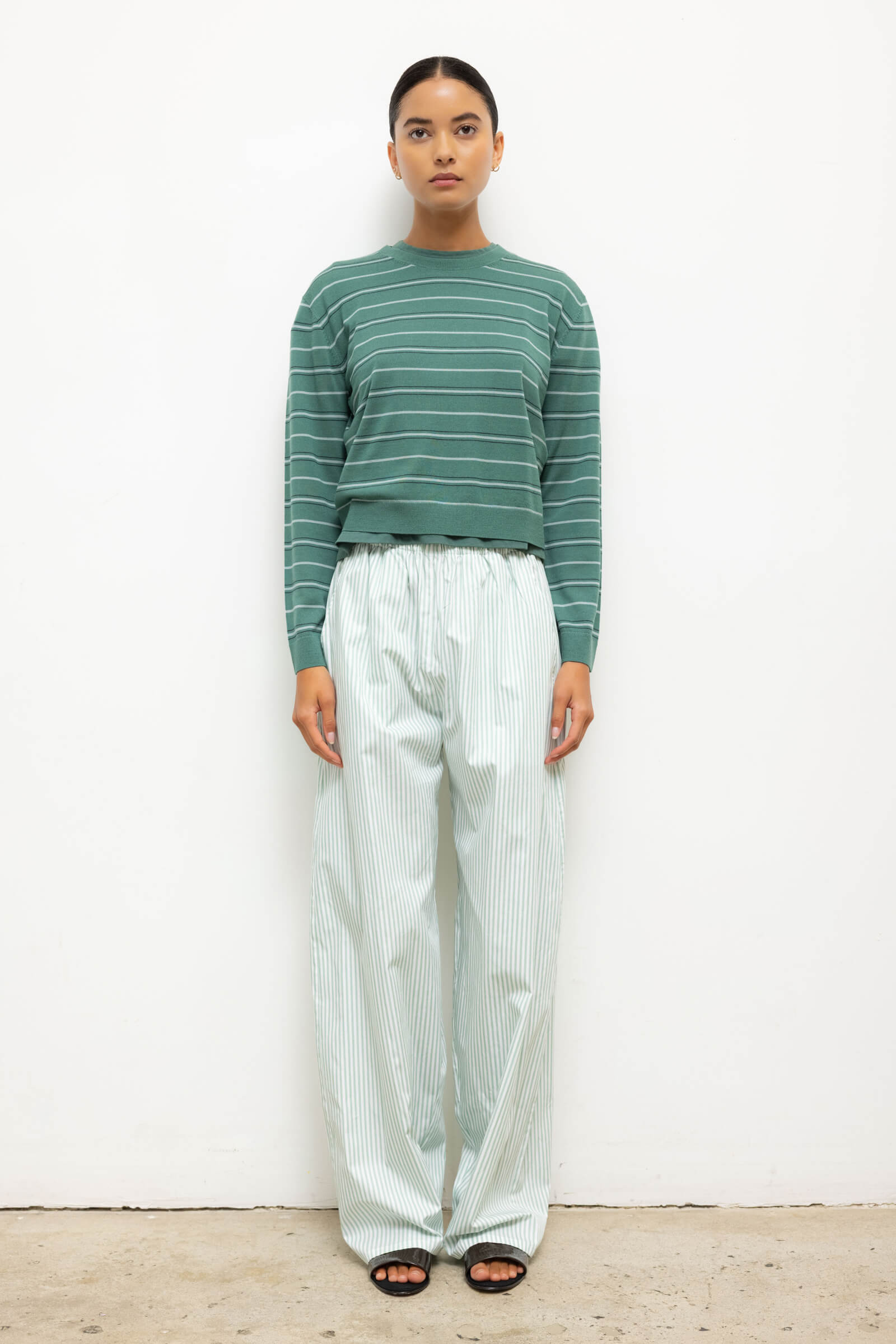 James Stripe Classic Crew