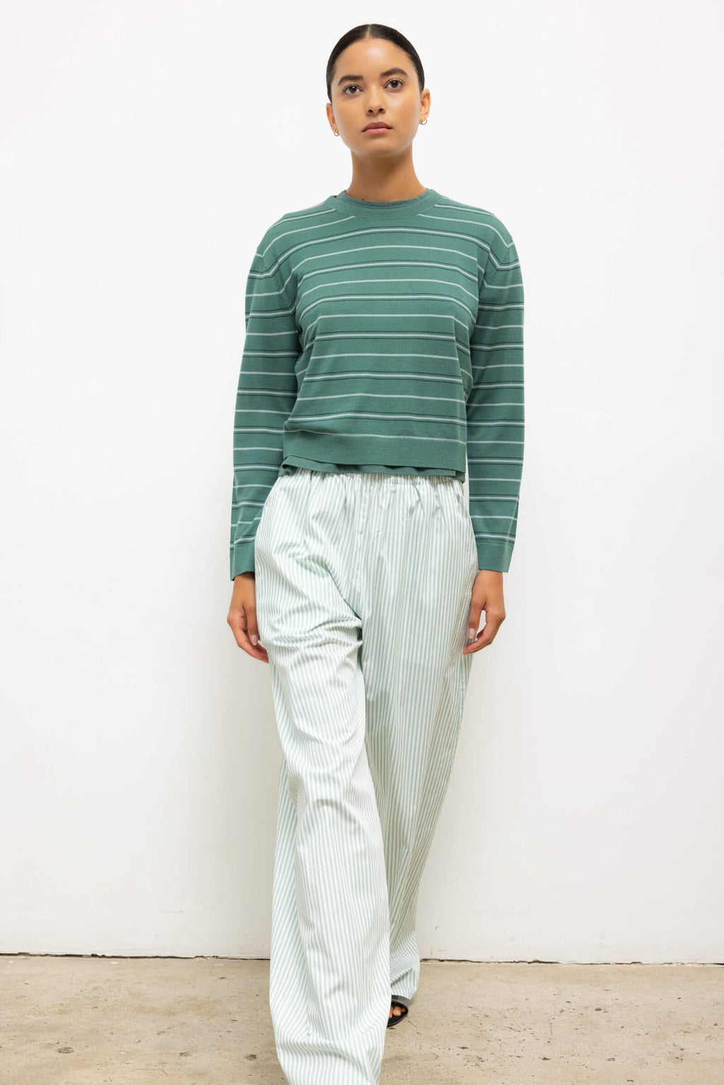 James Stripe Classic Crew