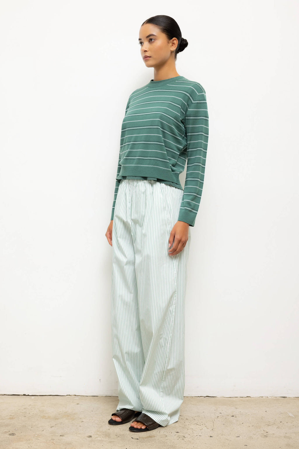 James Stripe Classic Crew