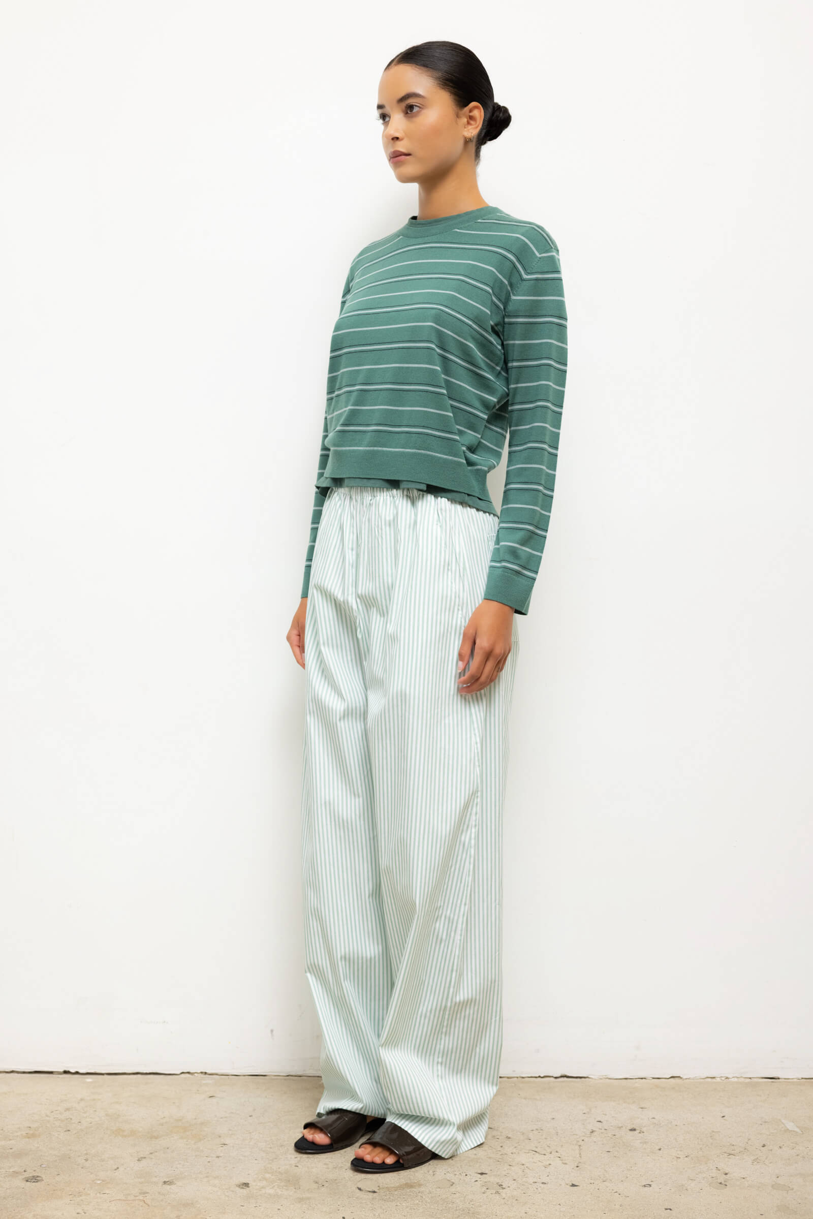 James Stripe Classic Crew