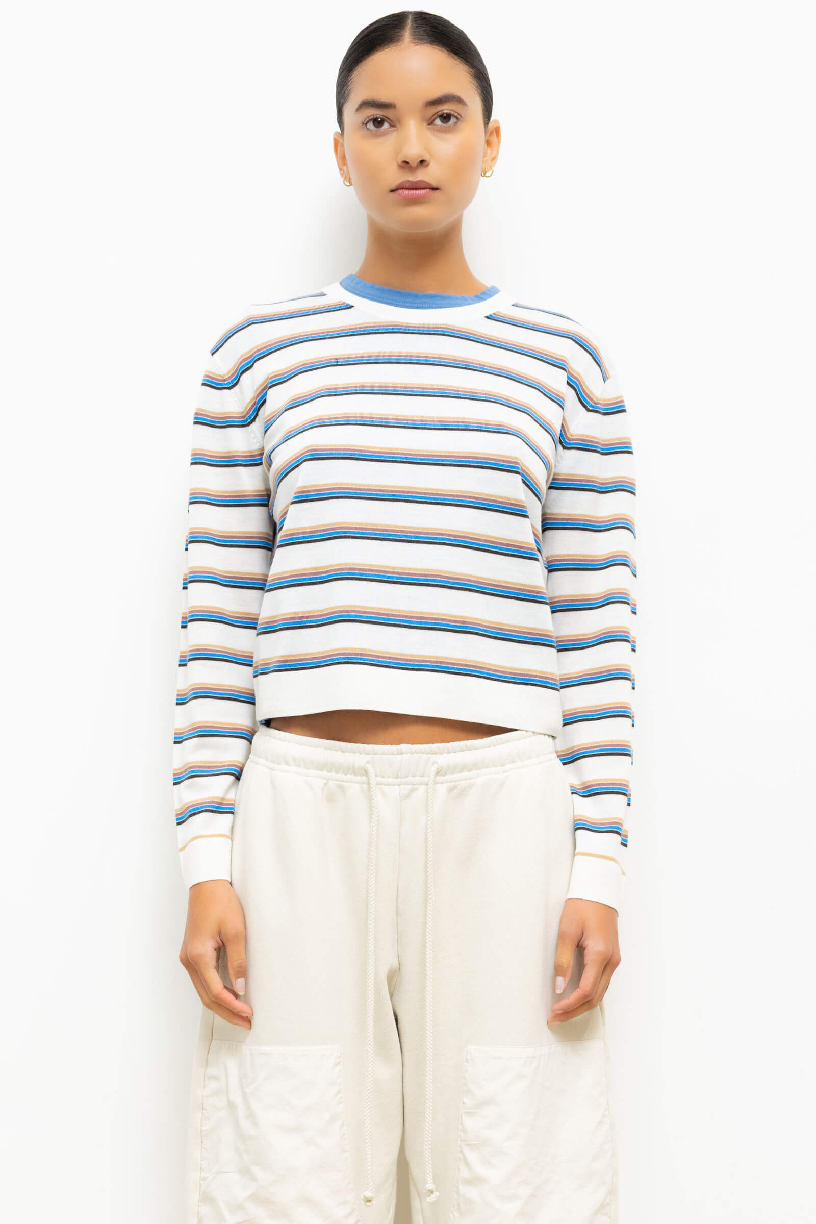 James Stripe Classic Crew