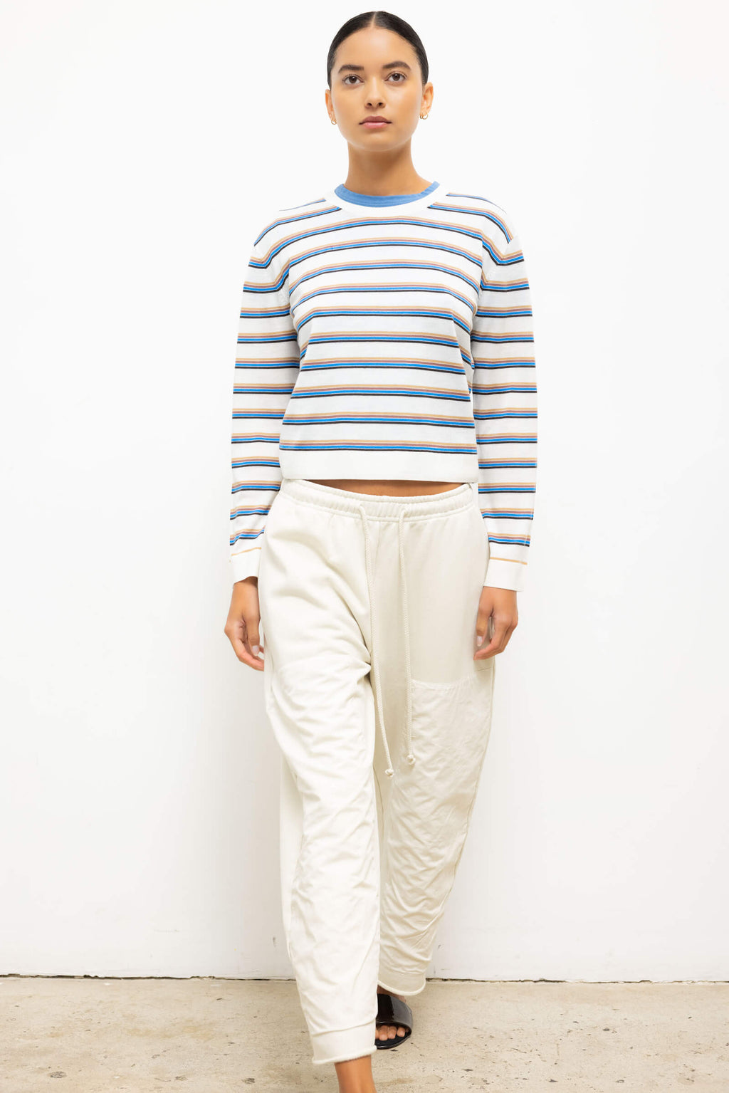 James Stripe Classic Crew