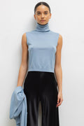 James Sleeveless Turtleneck