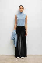 James Sleeveless Turtleneck