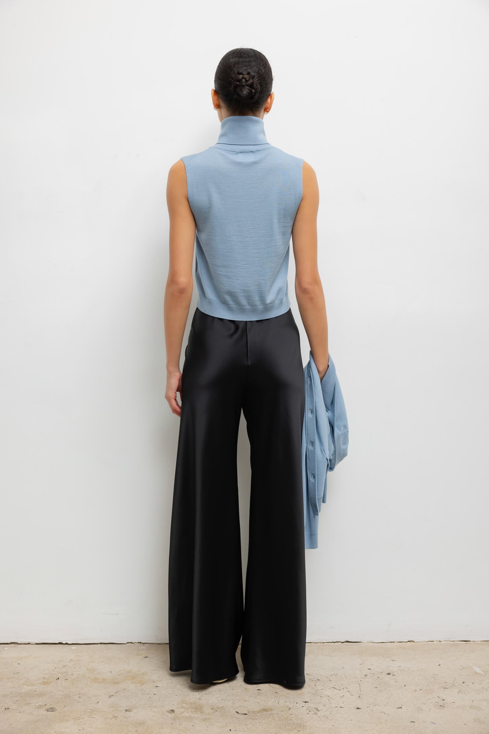 James Sleeveless Turtleneck