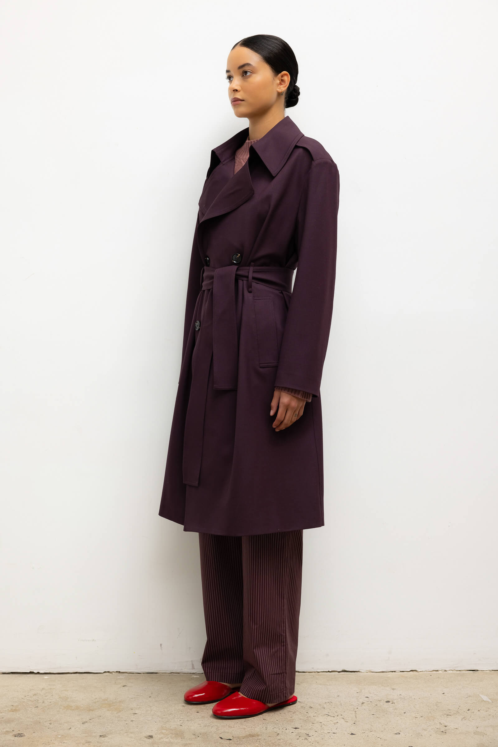 Jane Double Breasted Trench