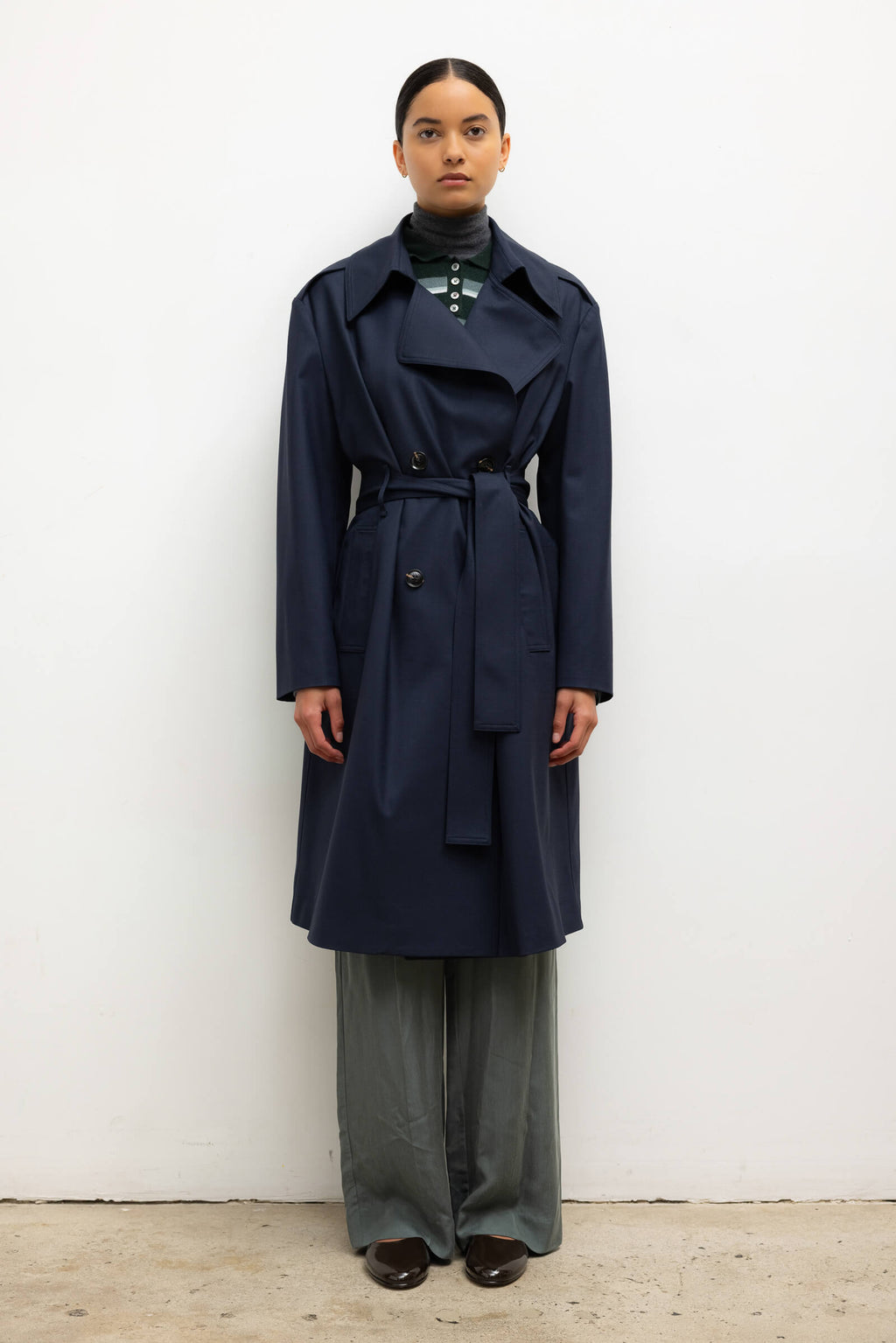 Jane Double Breasted Trench