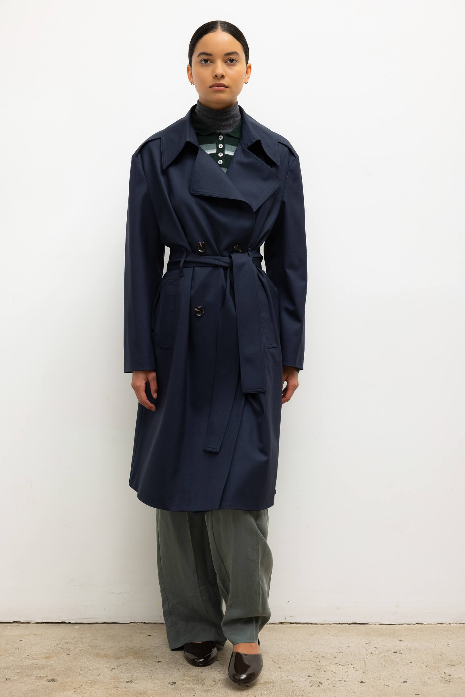 Jane Double Breasted Trench