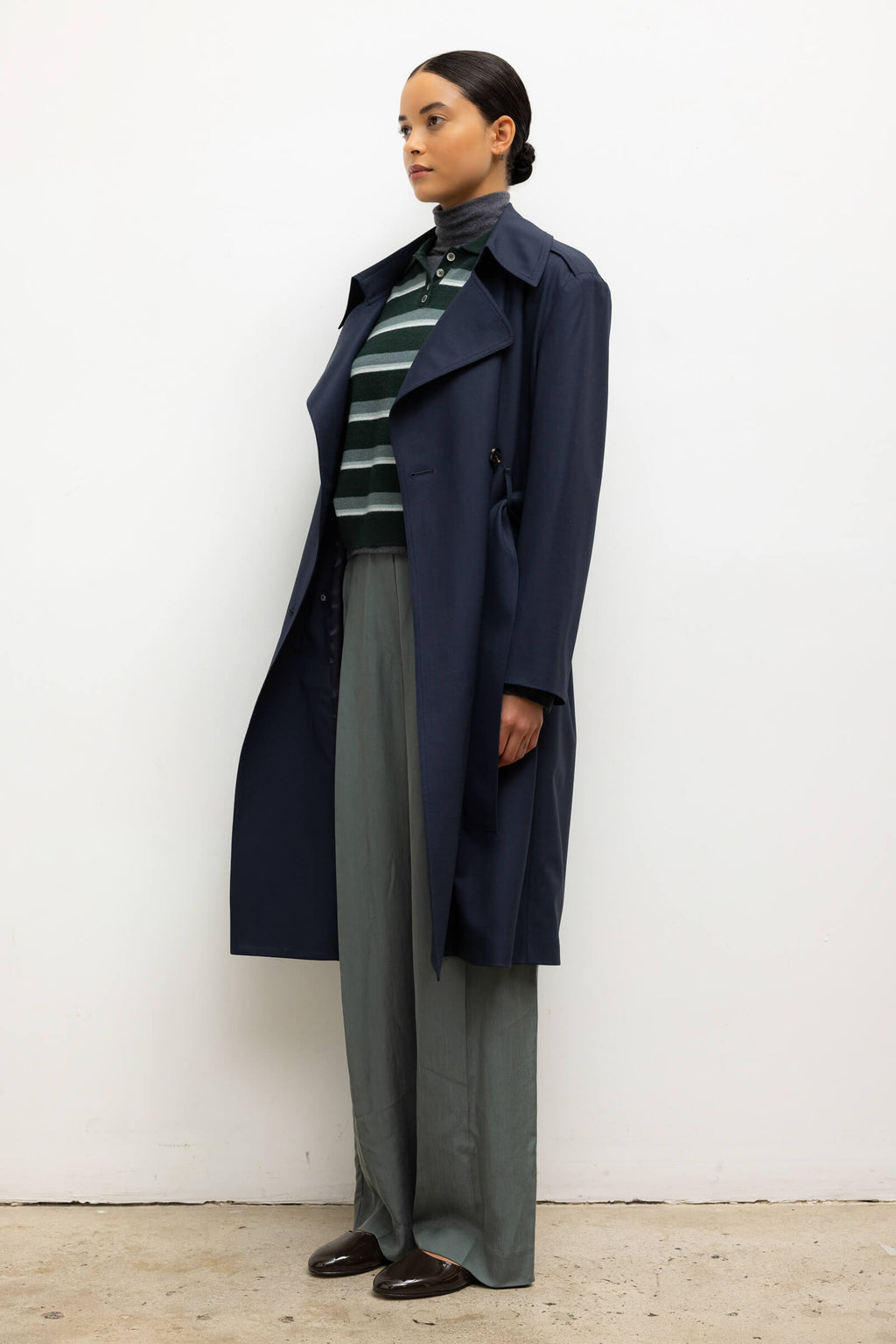 Jane Double Breasted Trench