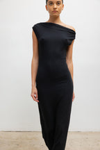 Lauren Ruched Asymmetrical Shoulder Dress