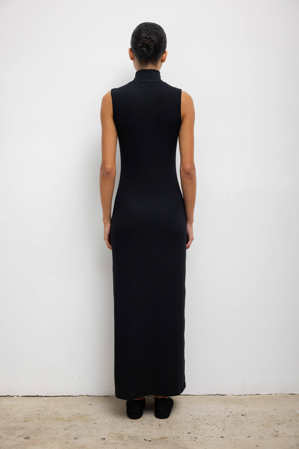 Lauren Sleeveless Turtleneck Maxi Dress